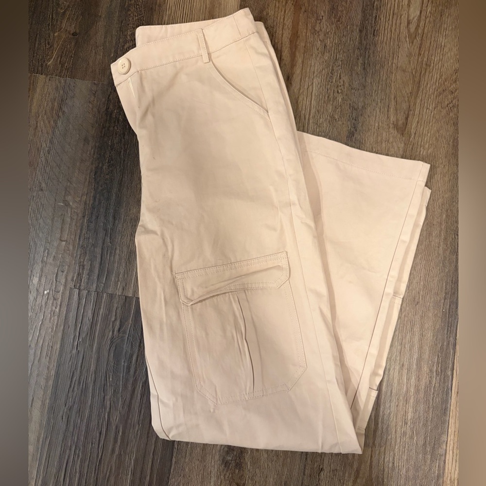 Cream cargo Pants